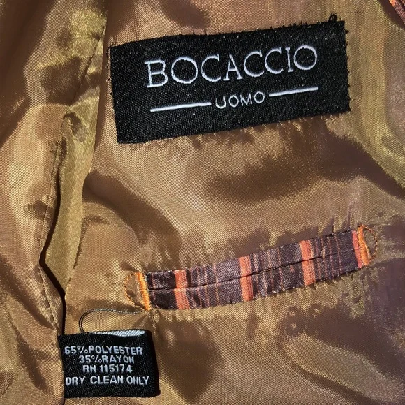 Boys Like New Brown Plaid Blazer - Picture 4 of 4